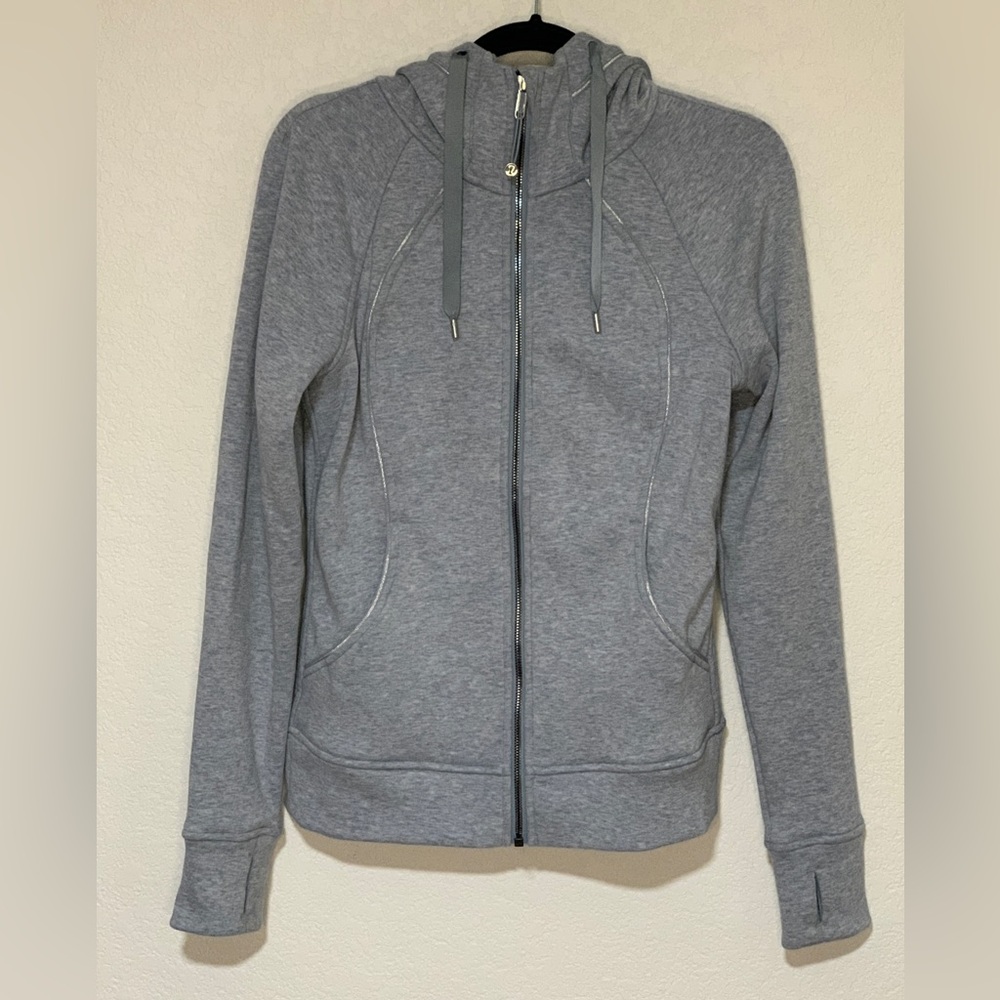 Lululemon Scuba Hoodie Plush Heathered Chambray